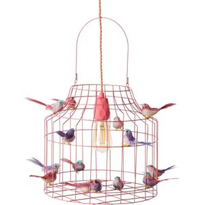 Hanglamp roze babykamers-smeisjeskamers-szalmroze vogeltjes nét echt!s-sbabylamps-sbaby lamp |