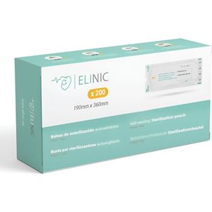 Sterilisatiezakjes 360 X 190 mm (200 stuks) autoclaaf zelfklevende zak. vaste zakken voor steriliseren, medische gebruiksvoorwerpen, nagel, schoonheidssalons, kapsalons, tattoo, enz.