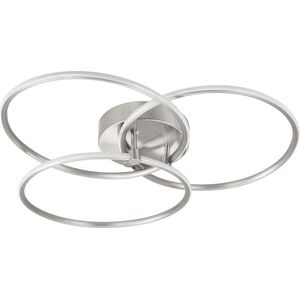 Moderne plafondlamp led Circles | 3 lichts | grijs / staal | aluminium / kunststof / metaal | dimbaar | hal / eetkamer / woonkamer / slaapkamer | modern design