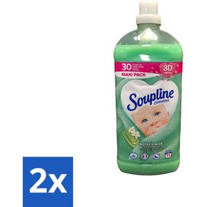 Soupline - Wasverzachter - Aloë Vera Concentraat - 77 Wasbeurten - Voordeelverpakking - 2 stuks