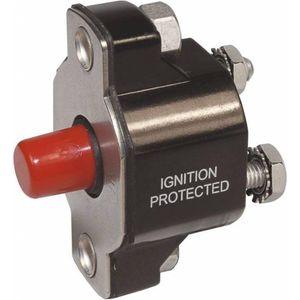 Blue Sea Systems Middelzware Drukknopschakelaar Alleen Reset Zwart 60 A