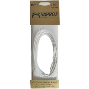 Naproz - Airco Footies - voordeelset 3 paar - Wit- maat 36-41