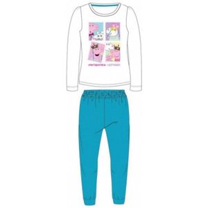 Peppa Pig - Pyjama - wit met blauw - Maat 116 - Meisjespyjama