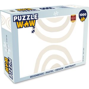 Puzzel Regenboog - Pastel - Design - Abstract - Legpuzzel - Puzzel 1000 stukjes volwassenen