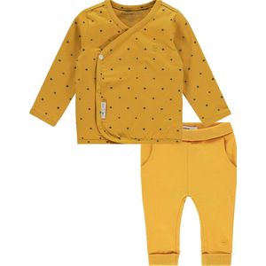 Noppies Unisex Overslag Shirt Taylor en Broek Humpie Honey Yellow maat 50