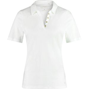 GERRY WEBER Dames Poloshirt van katoen Off-white-48