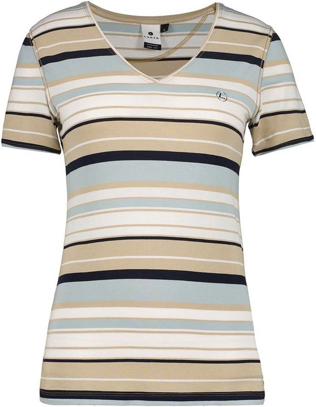 Luhta Kivihaka L T-shirt Met Korte Mouwen En V-hals Veelkleurig XS Vrouw