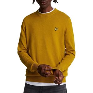Lyle & Scott Cotton Merino Crewneck Sweater Heren - Maat S