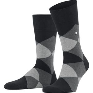 Burlington Clyde one-size organisch katoen sokken heren zwart - Maat 40-46
