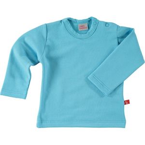 Baby sweatshirt biologisch katoen - turquoise 50-56