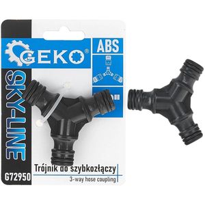 GEKO 3-weg slangverdeler - weerbestendig - eenvoudig te installeren - universele compatibiliteit