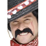 Mexicaanse/cowboy verkleed nep/plak snor - verkleed accessoires snorren