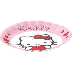 Hello Kitty Hearts Theme - Groot rond dienblad - Single - Materiaal papier