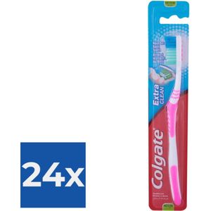 Colgate Extra Clean Medium Tandenborstel - Voordeelverpakking 24 stuks