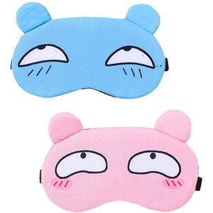 2-pack schattige zachte pluche slaapmaskers voor slapen, reizen en rusten - Universele Daydream Cartoon Oogmaskers voor kinderen, jongens, meisjes, vrouwen en mannen