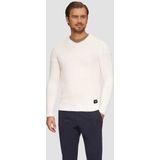 s.Oliver - Trui - Sand - V-hals - Lange Mouw