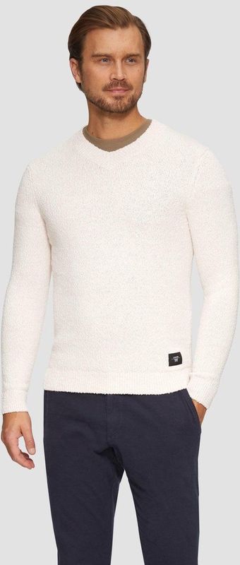 s.Oliver - Trui - Sand - V-hals - Lange Mouw