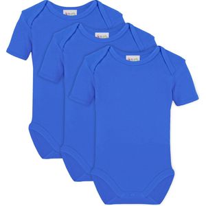Link Kidswear Jongens Rompertje GOTS - Deep Royal Blauw - Maat 50/56