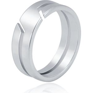 Trendy LGT JWLS Zilveren RVS Ring voor Heren – Stijlvol en Duurzaam-17mm