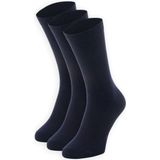 NOMAD® Daily 3 Pack Sokken Maat 35-38 | Donkerblauw | Bio-Katoen | Dames & Heren Sokken | Naadloos | Anti-Geur | Dagelijks gebruik