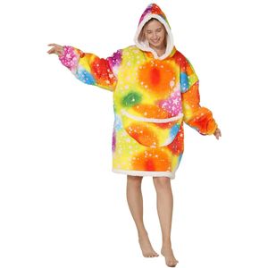 Oversized Blanket Hoodie, Sherpa Fleece Draagbare Deken voor Unisex, Volwassenen, Vrouwen, Mannen, Pluizig, Gigant, Comfortabele Deken met Capuchon