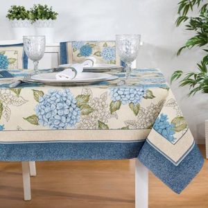 Tafelloper - luxe gobelinstof - Hortensia C - Loper 140 cm