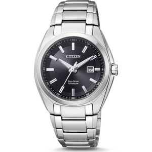 Citizen Super Titanium - Horloge - Titanium - Ø 34 mm - Zilverkleurig / Zwart - Solar uurwerk