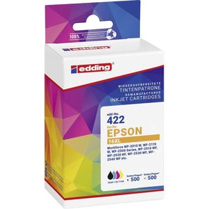 Edding Inktcartridge vervangt Epson T1636, T1631, T1632, T1633, T1634, 16XL Compatibel Combipack Zwart, Cyaan, Magenta,