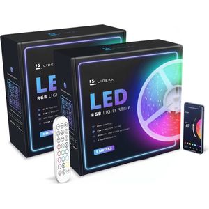 Lideka® - LED Licht Strip - Pakket Van 10 + 5 Meter - Incl. app - RGB - Voor Plafond En Badkamer - Light Strips - Licht Strip - Led Verlichting