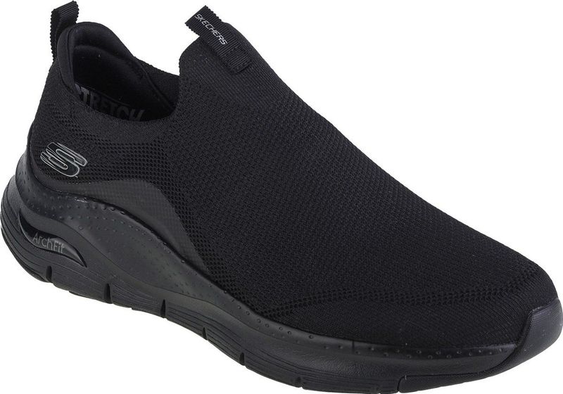 Skechers - 232404 Bbk - Herenschoenen - Zwart - Gebreid - Veganistisch