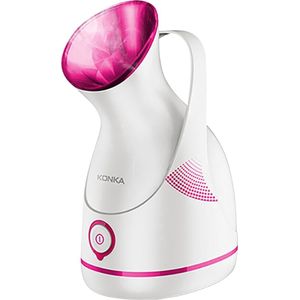 OxyFlowzy® - Gezichtsstomer - Gezichtssauna - Luxe Gezichtsstomer - Roze/Wit - Facial steamer - Huidontspanning