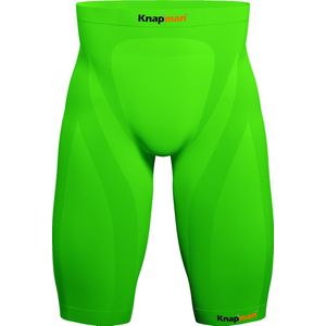 Knapman Zoned Compression Short 45% Fel Groen | Compressiebroek (Liesbroek) voor Heren | Maat XL