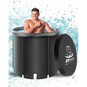 Opblaasbare opvouwbare badkuip voor volwassenen - 75 cm diameter - Draagbaar isbad en warm bad - Ideaal voor buitengebruik