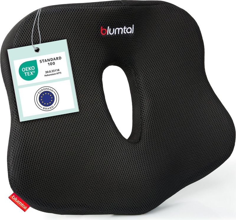 Blumtal - Ergonomisch Zitkussen - Orthopedisch Wigkussen - Bureaustoel - Stuitkussen