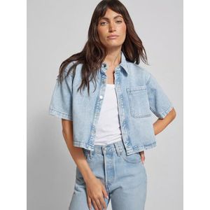 Vero Moda Lilia 2/4 Loose Denim Shirt Light Blue Denim BLAUW XS