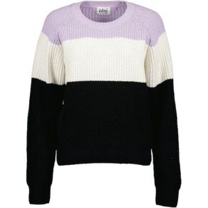 Blue Seven dames - Trui 247969 lila / beige / zwart streep maat 38
