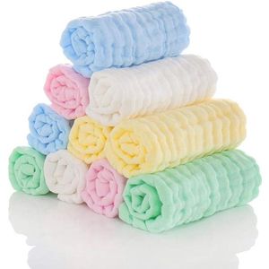 10 stuks babymousseline washandjes voor pasgeborenen - 30 x 30 cmIk heb het merknaam uit de titel verwijderd en de titel iets beknopter gemaakt.