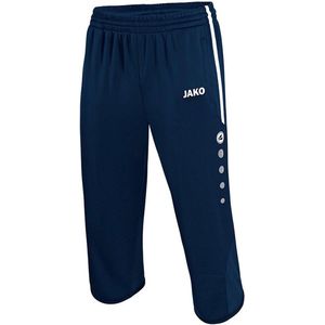 Jako Active 3/4 Trainingsbroek - Marine / Wit | Maat: M