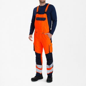 Engel Safety Light Amerikaanse overall 3545-319 - Hi-vis Orange / Blue Ink - 36