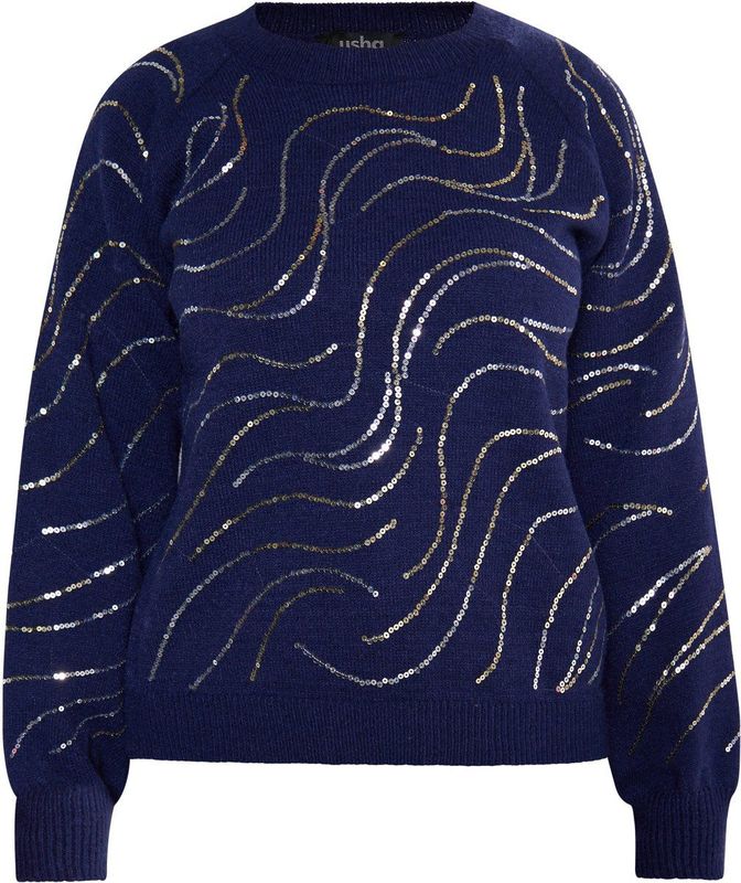 usha - BLACK LABEL - Gebreide Trui - Met Pailletten