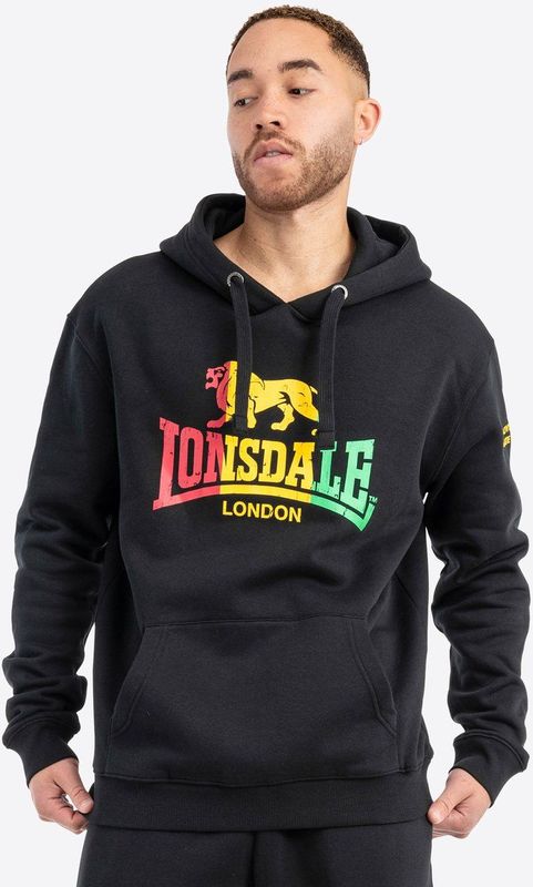 LONSDALE Sweatshirt 'Sounds'  geel / lichtgroen / rood / zwart