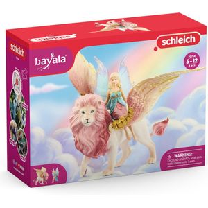 schleich BAYALA - Elfje op Gevleugelde leeuw - Speelfiguur - Kinderspeelgoed voor Jongens en Meisjes - 5 tot 12 jaar - 70714