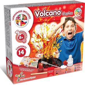 Science4you Vulkaanuitbarsting - Experimenteerset - 14-delig Experimentenset - 8 Experimenten - Voor Kinderen vanaf 8 jaar