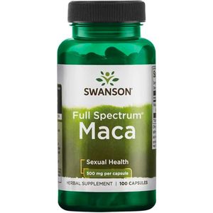 Swanson - Maca 500mg - Vegan - 100 Capsules - Supplementen