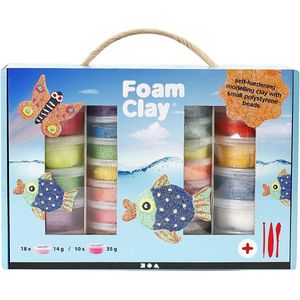 Foam Clay® Set, Diverse Kleuren, 1 Set