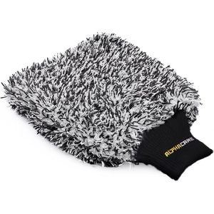 ALPHACARE - Washandschoen Zwart - Voor Auto & Motor - Auto wassen - Motorwassen - Badkamer wassen