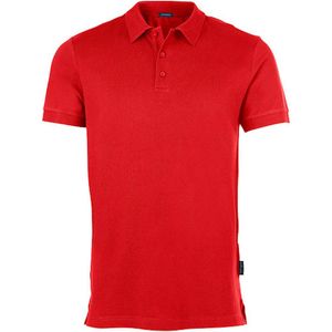 HRM - Luxe Stretch Polo - Rood - Heren Poloshirt - 95% Katoen - Wasbaar tot 40°C