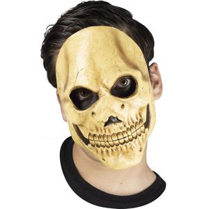 Partychimp Schedel Skull Skelet Gezichts Masker Halloween Masker voor bij Halloween Kostuum Volwassenen - Latex - One-size