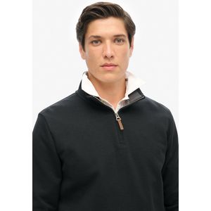 Superdry - Core piqué sweatshirt met halve rits - Heren - Truien