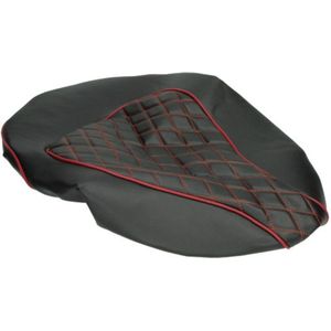 Zadelhoes Chesterfield Piaggio Zip Zwart/Rood Custom